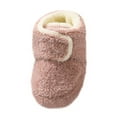 thumbnail image 5 of FAIWAD Baby Infants Girls Boys Fleece Warm Sock Shoes Toddlers Solid Color Winter House Slipper Shoes, 5 of 9