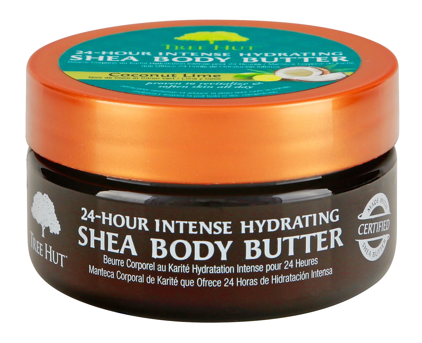 Tree Hut 24 Hour Intense Hydrating Shea Body Butter Coconut Lime, 2oz