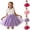 Purple, variant on POIUYTR Girls Casual Sundress Summer Crewneck Ruffle Sleeveless Dresses Kids Vacation Tank Dress 3-8 Years