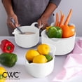 thumbnail image 5 of Cook with Color Mixing Bowls - 4 Piece Nesting Plastic Mixing Bowl Set with Pour Spouts and Handles, 5 of 10
