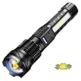 thumbnail image 1 of LED Flashlight Bright Powerful Zoom Camping Torch Type C Rechargeable Outdoor, 1 of 8