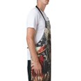 thumbnail image 3 of Lsque Bald Eagle Soldier Waterproof Apron Chef Aprons for Men Heavy Duty Chemical Work Apron Extra Long Grilling Aprons with Adjustable Bib Apron, 3 of 9