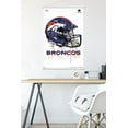 thumbnail image 5 of NFL Denver Broncos - Drip Helmet 20 Wall Poster with Wooden Magnetic Frame, 22.375" x 34", 5 of 5