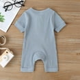 thumbnail image 6 of FAIWAD Newborn Baby Boys Girls Romper Ribbed Bodysuits Long Sleeve Button Down Loose Jumpsuit, 6 of 7
