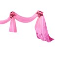 thumbnail image 3 of Camino de mesa de tul con lazo de tela para fiestas y bodas, color fucsia, 3 of 6