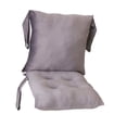 thumbnail image 4 of Cojín para silla, alfombrilla para silla con respaldo y correas, cojín ergonómico para asiento. Gris, 4 of 9