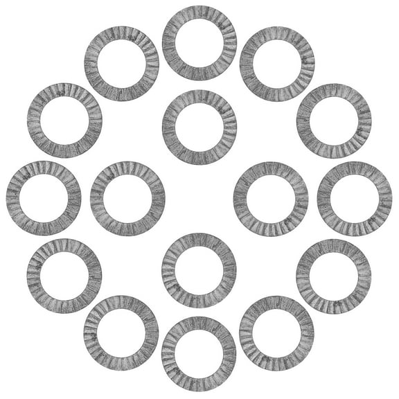 WORGEOUS 20Pcs Wedge Locking Washer Set M10 Heavy Duty Anti-Loose Lock Washers For Screws And Bolts For Secure Fastening In Industrial And Home Applications Silver