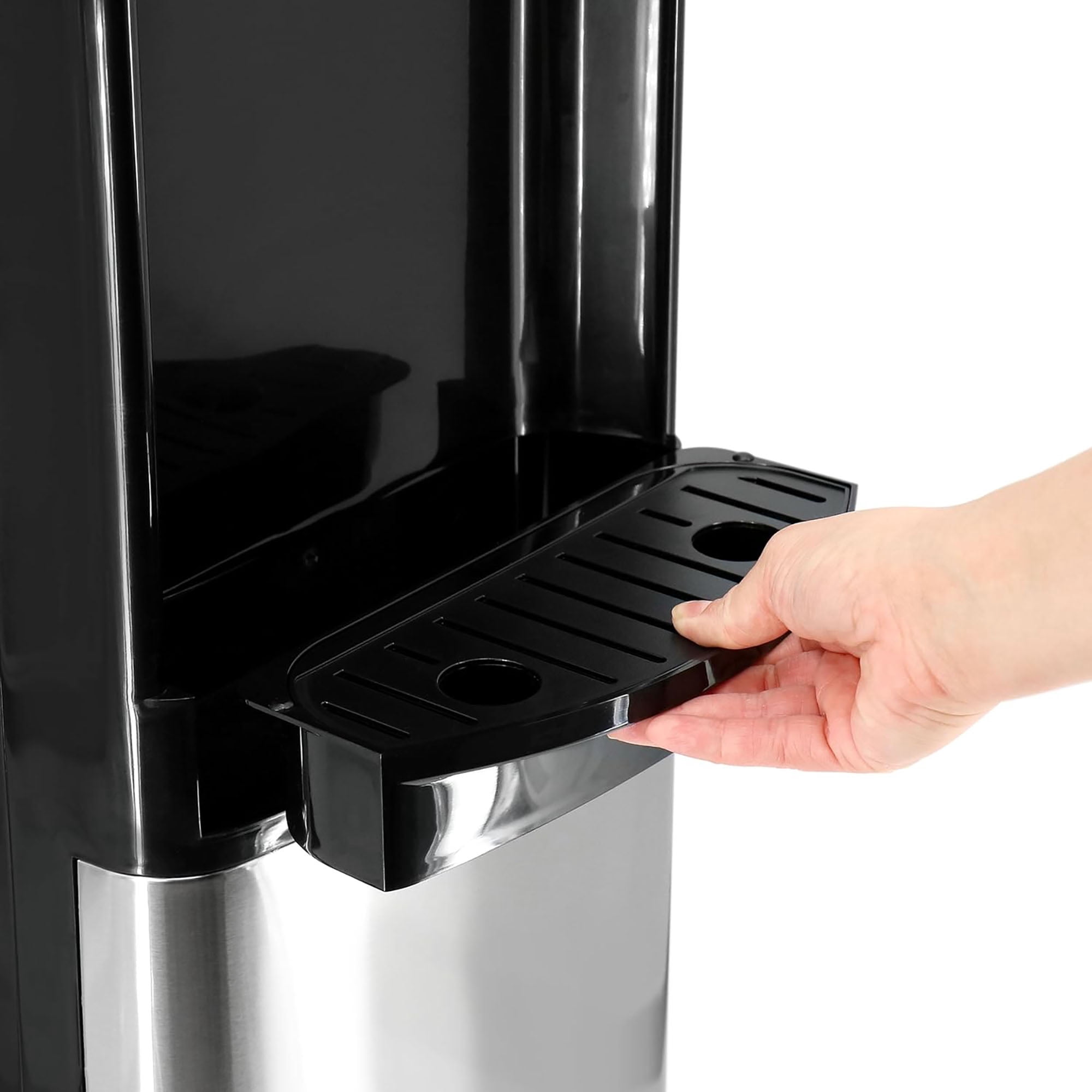 5 Gallon Bottom Load Water Dispenser with Hot, Cold & Room Temperature Settings, UV Self-Cleaning System, Child Safety Lock, Stainless Steel Water Cooler for Home and Office
