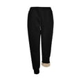 thumbnail image 3 of Tuphregyow Women's Winter Warm Fleece Lined Leggings with Pockets Casual Solid Elastic Waist Long Pants for Yoga Pants Lady Fashion Pants Black XXL, 3 of 4