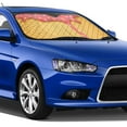 thumbnail image 5 of Kdxio Pink Ice Cream Print Windshield Sun Shade,UV Rays and Sun Heat Protection,Sunshade for Car Windshield,Car Shade Front Windshield - Small, 5 of 6