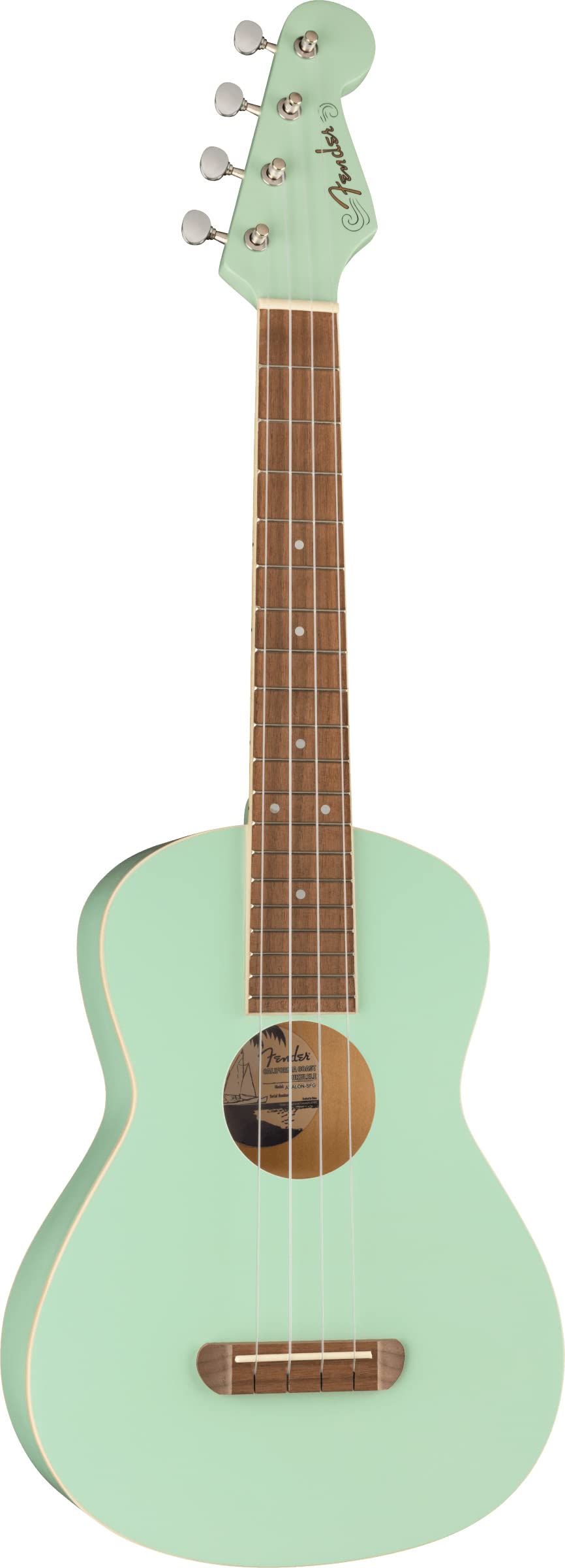 Fender Avalon Tenor Ukulele - Surf Green w/ Gig Bag