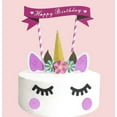 thumbnail image 2 of Unicorn Cake Topper Set, 1-Set  Unicorn Cupcake Decorations for Birthday Party Cake and Dessert Table, TIKA, 2 of 5