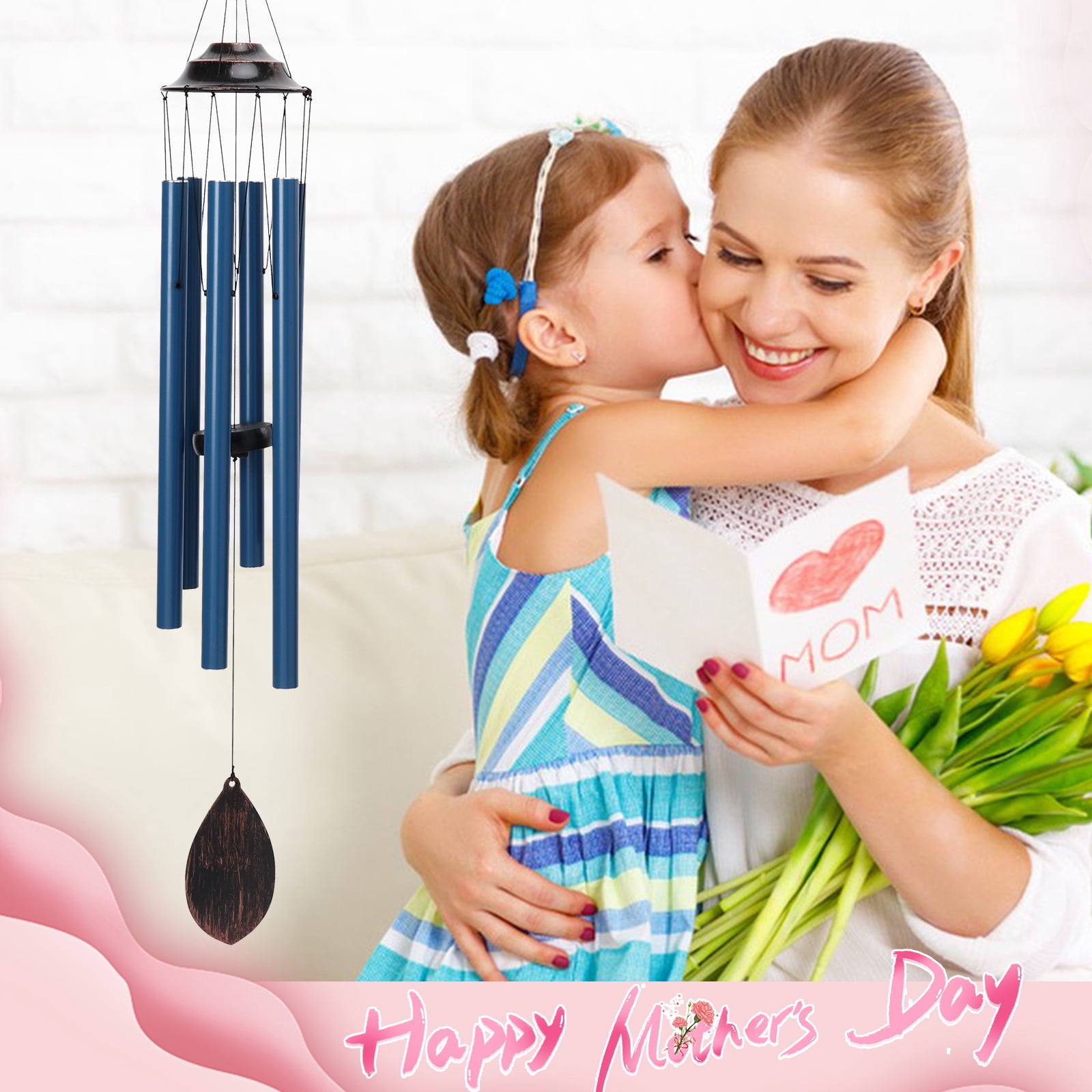 Outdoor Wind Chimes, Musical Wind Chimes, Metal Wind Chimes, Pleasant Sounds, Suitable For Courtyard Garden Lawns, Perfect Gifts, Blue
