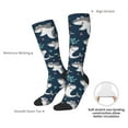thumbnail image 4 of Fuzoiu Friendly Smiling Sharks Print Adult Stockings,Crew Socks,Unisex Fashion Socks, Casual Sports Socks,Comfortable Crew Socks for Everyday Wear and Sports, 4 of 6