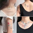 thumbnail image 4 of 12 Sheets Kids Temporary Tattoo Cartoon Cute Mermaid Tattoo Sticker Body Sticker, 4 of 8