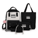 thumbnail image 1 of Set de 5 Mochilas y Bolsas Escolares Malubero Negro Malu1270, 1 of 2