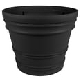 thumbnail image 1 of Bloem RR1600 16 in. Rolled Rim Planter, Black, 1 of 1