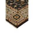 thumbnail image 6 of HomeRoots Black Gold And Gray Wool Floral Hand Knotted Stain Resistant Area Rug, 6 of 9