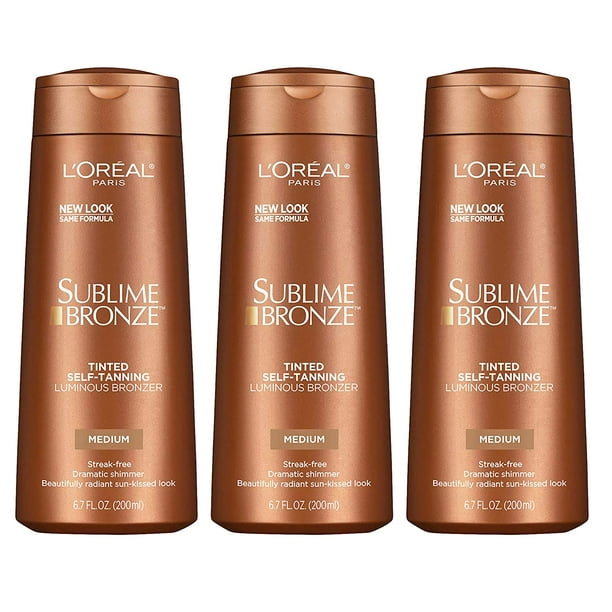 L'Oreal Paris Sublime Bronze Luminous Bronzer SelfTanning Lotion, 6.7