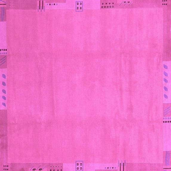 Ahgly Company Indoor Square Abstract Purple Modern Area Rugs, 8' Square