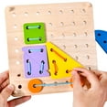 thumbnail image 2 of Bloques de cvijas de para uñas, rompecabezas, juguetes, juegos en 3D, de construcción, tablero de cvijas, juguetes para uñas con SM SunniMix Juego de mesa de clavos de hongos, 2 of 8