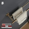 thumbnail image 4 of Double Towel Bar Matte Stainless Steel Bath Towel Rack for Bathroom Towel Holder Wall Mount Total Length TBLPB, 4 of 9