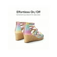 thumbnail image 6 of Girls Wedge Sandals Open Toe Platform Espadrille Flower Little Big Kids, 6 of 12