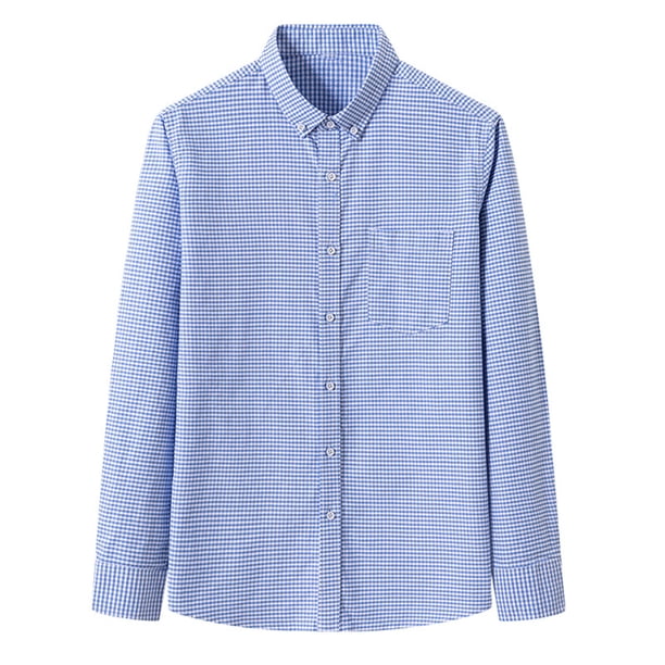 Blusa y camisa de manga larga con cuello vuelto para hombre, estampada, informal, formal, con solapa, de poliéster