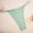 Mint Green, variant on BONIXOOM Seamless Thongs for Women Low Waist Elastic Solid Thong Orange S