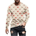 thumbnail image 2 of fartey Men Plus Size Valentine's Day Shirt Funny 2025 Love Heart Printed Long Sleeve Blouse Lightweight Soft Crewneck Dressy Workout Tops for Gifts, S-5XL, 2 of 5