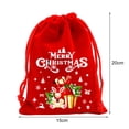 thumbnail image 2 of Twinkseal Party Favor Bags Christmas Candy Drawstring Bag Reusable Holiday Goodie Bags for Treats Gifts Party Favors Santa Claus Snowman Reindeer Designs, 2 of 8