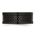 thumbnail image 3 of Titanium Black Plated Carbon Fiber Inlay 9mm Ring Wedding Man Type Of  For Dad Mens  For Him, 3 of 11