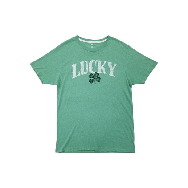 Celebrate - Mens Light Heather Green Lucky Four Leaf Clover St. Patrick ...