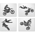 thumbnail image 5 of Summit Designs Motocross Wall Art Prints, Motocross Posters, Motocross Room Decor For Men Kids Teenagers, Unframed Set of 4 (8x10"), 5 of 7