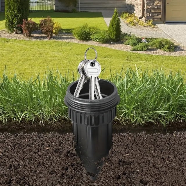 Waterproof Decorative Sprinkler Key Cash Hider 4.53 In Discreet Hidden Design Weather Resistant Organizer For Spare Keys Emergency Cash Lawn Garden Outdoor Yard Home Decor Hiders