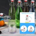 thumbnail image 4 of GPED 8.5 oz Swing Top Glass Bottles, 8 Pack Flip Top Beer Brewing Bottles with Airtight Rubber Seal Flip Caps for Fermentation, Kombucha, Vanilla Extract, Juice, Tea, Wine, Soda - Bonus 2 Pourers, 4 of 7