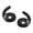 Black 1 pair, variant on AOOOWER Ear Tips For 4 Earphone Replacement Earbuds Ear Cap Ear Plug Eartip