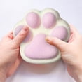 thumbnail image 4 of JUNZHIDAO Handmade Taba Big Cat Paw Silicone Squeeze Toys, Cute Soft Fidget Toys Squeeze Toys for Stress Relief,4 Inches Cat Paw Giant Paw Toys for Anxiety Relaxation (White), 4 of 6
