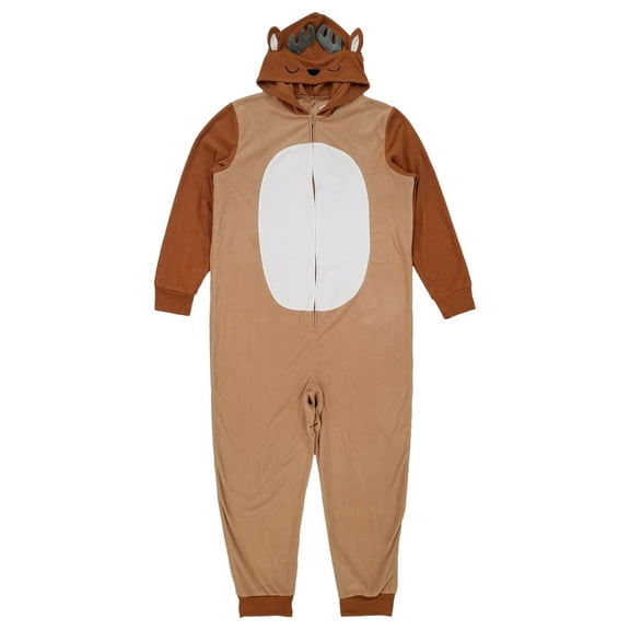 Jammes For Your Families Mens Christmas Holiday Reindeer Union Suit Pajamas XL