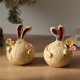 thumbnail image 5 of 2 Pcs Easter Bunny Resin Figurine Couple Statue, Hand Painted Rustic Farmhouse Decor, Cute Rabbit Ornament for Home Desk Shelf, Spring Garden Party Centerpiece, Wedding Gift Anniversary Decorations, 5 of 6