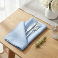 thumbnail image 4 of REGALWOVEN Set of 12 Cloth Napkins, Washable and Reusable Table Dinner Napkins for Home, Restaurant, Weddings, Event and Parties Light blue 16x16inch, 4 of 6