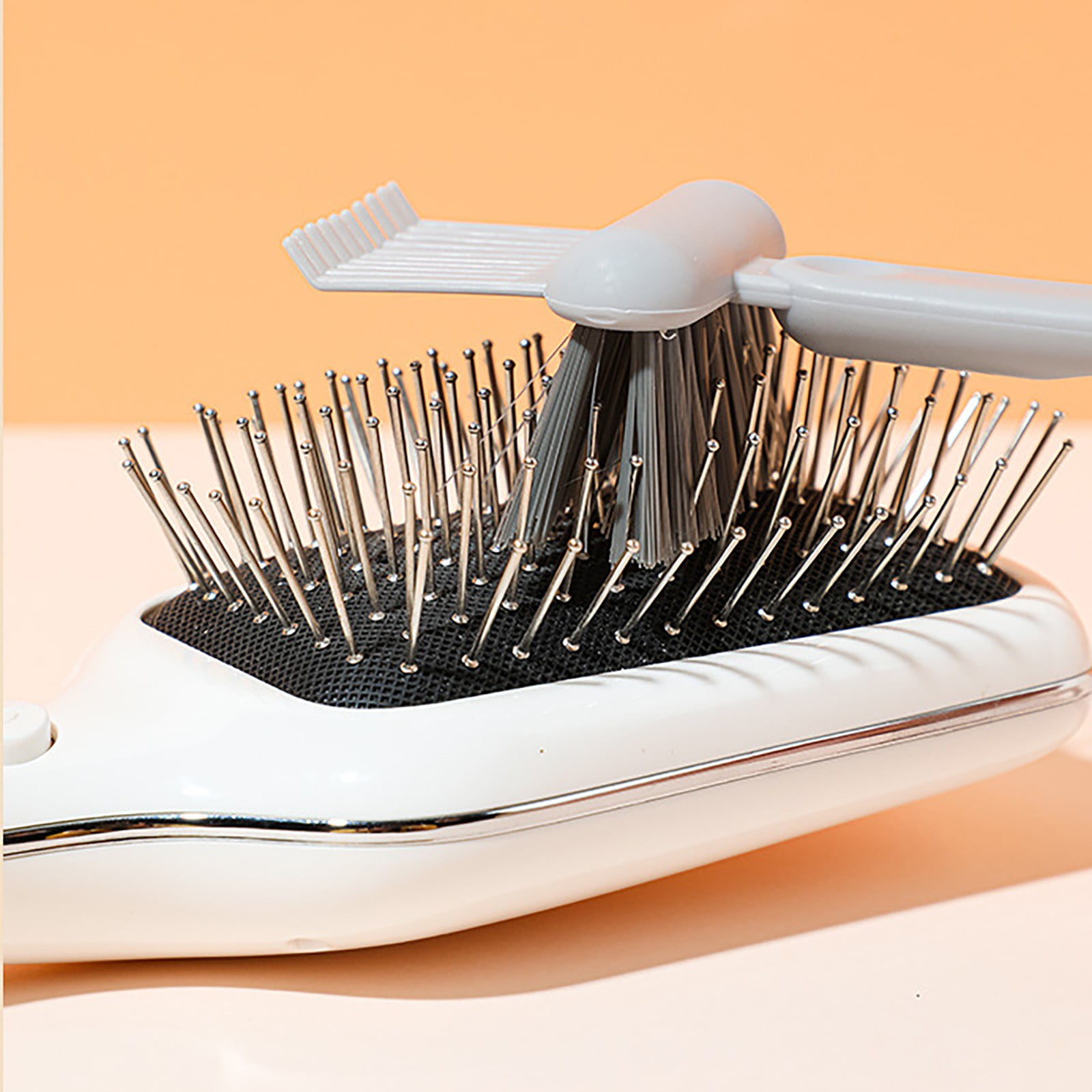 Kitsch Double Sided Hair Brush Cleaner Tool - 2-in-1 Comb Cleaner, Eco-Friendly Hair Brush Rake