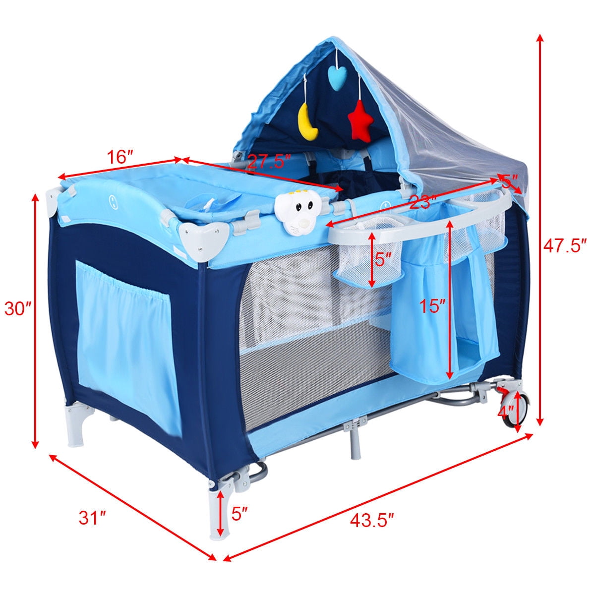 foldable baby cot bed