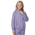 thumbnail image 5 of Girls Half Zip Pullover Sweatshirt Long Sleeve Workout Shirts Fall Clothes Boys Gilrs Mock Neck Athletic Tops Lightweight Fleece Quarter Zip Pullover Kids Teens Sportswear for Golf Yoga Tennis, 5 of 9