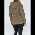 thumbnail image 4 of Sudaderas con Capucha y Cremallera para Mujer, Chaquetas de Forro , Sudaderas de Gran Tamaño, Conjuntos de Moda de Otoño, Suéteres, Ropa de Invierno. Color Café XL, 4 of 10