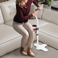 thumbnail image 6 of White Stand Assist for Elderly, Adjustable Height Mobility Couch Assist with Cup Holder Stand Up Helper with PU Handle Elderly Chair Lift for Seating Furniture Supports up to 398lbs, 6 of 26