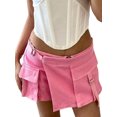 thumbnail image 2 of Liacowi Women Cargo Skirt Low Waist Mini Skirt Harajuku Fashion Short Skirt 2000s Streetwear Mini Skirt with Pockets, 2 of 8