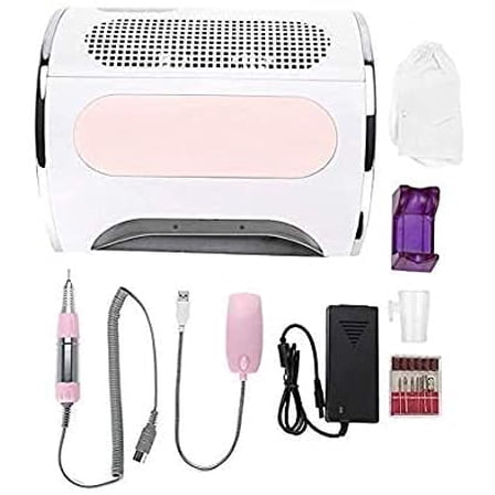 4 in 1 Multi-Functional Electric Nail Drill Machine Nail File Drill Pen Kit Nail Art Dust Suction Collector for Nail Salon Use