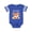Football Blue and White, variant on My Gigi Loves Me- Little Fox Boys or Girls Baby Bodysuit