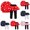 Red, variant on Kids Clothes Outfits Toddler Little Girls Valentine's Day 2 Piece Outfit, Heart Print Sweatshirt Top Long Pantskirt Casual Playwear